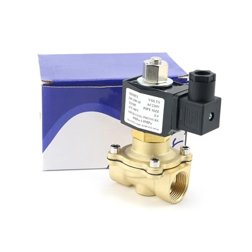 Électrovanne en laiton DN20 AC220V avec joint Viton normalement ouverte