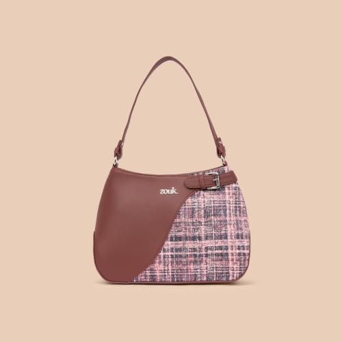 Image of ZOUK Ira Handbag | Stylish Women's Handbag | Luxury Shoulder Bag for Women | Trendy | Fancy Ladies Handbags | Small Purse for Events | Water-Resistant