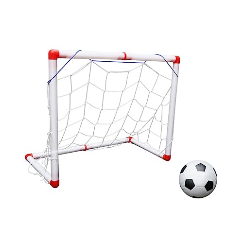 GAROZATION Ccer Net for Boys and Girls 56cm Mini Football Goal Weather-Resistant Great for Family Game Beach Wedding Party