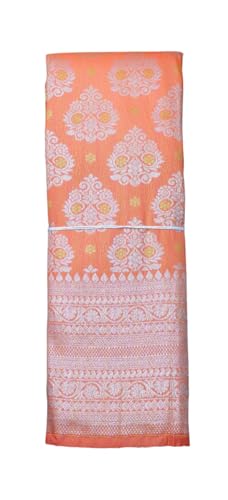 Image of VFCollections Women's Traditional Handloom Kanchipuram Silk Saree | Rich Zari Woven Design | Unstitched Blouse Piece
