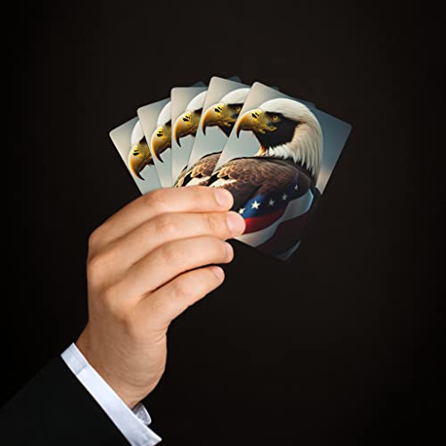 Naipes Poker Águila Americana Patriótica miniatura 4