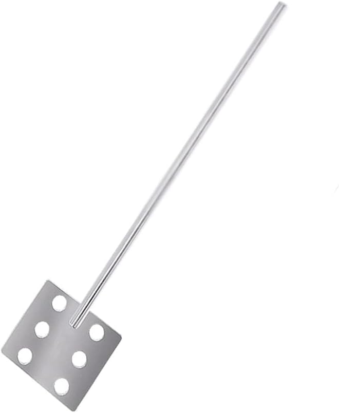 Stainless Steel Stirring Paddle Laboratory Three-Four-Blade Dispersing Paddle Fan-Type Anchor Portable Stirring Rod,D(35/0.8/8cm)