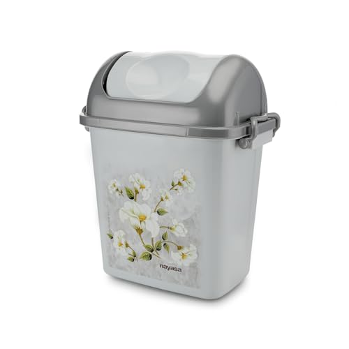 Nayasa Marble Rectangular Swing Bin - 17 Ltrs | Dustbin with Lid ...