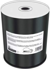 Professional Line CD-R 700MB|80min 52-fache Schreibgeschwindigkeit, vollflächig bedruckbar (Thermo-Retransfer), Proselect weiß, voll metallisiert, Silberne Schreibseite, 100er Cakebox