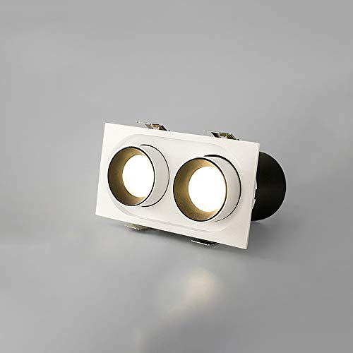 Plafonnier LED encastré orientable pour éclairer un couloir sombre