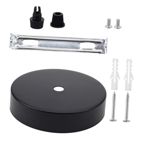 Abaodam シーリングライトカバー 丸型キャノピーキット 鉄製耐久性 天井穴カバー 用 シャンデリア ペンダントライト対応 内装照明アクセサ