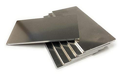 Welding Coupons - 1/8 Thick (.125 Inch) 5052 Aluminum - 2 X 4 (2 Inch by 4 Inch) - Multipacks - Made in USA - Weld Practice and Training for MIG, TIG, Stick, Arc, Gas and Brazing (6 Pack)