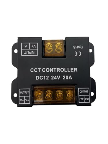 Variateur LED monochrome 20A pour éliminer les clignotements des rubans double couleur 5050