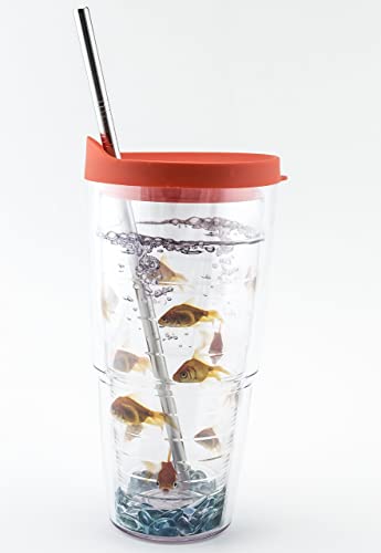 2 pitillos de acero inoxidable para vaso Tervis 24 oz miniatura 3