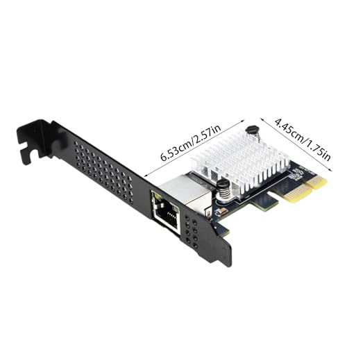 QINGFAN Tarjeta de Red PCIE4.0 1X 10Gbps con Puerto RJ45 para Transferencia de Datos Rápida y Baja Latencia miniatura 5