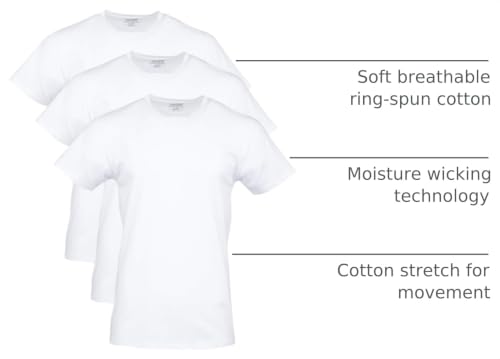 Image of Gildan Men's Cotton Stretch T-Shirts, Multipack