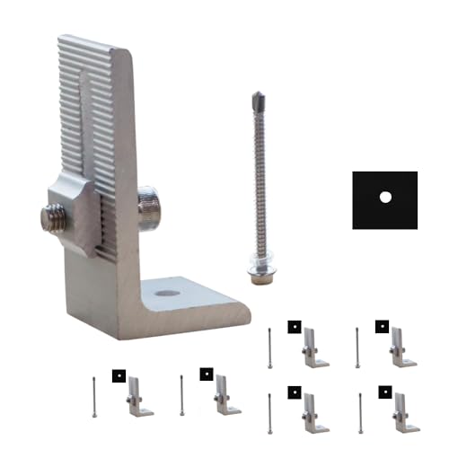 Best Solar Panel Mounting Brackets 5 CMYYANGLIN Solar Panel Mounting Bracket L Shape for Split Tin Mounting Bracket, 6 Pack