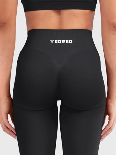 Image of YEOREO Boost Butt Lifting Leggings for Women Seamless Hidden Scrunch Workout Leggings 24 inch Baderiy Gym Yoga Booty Pants