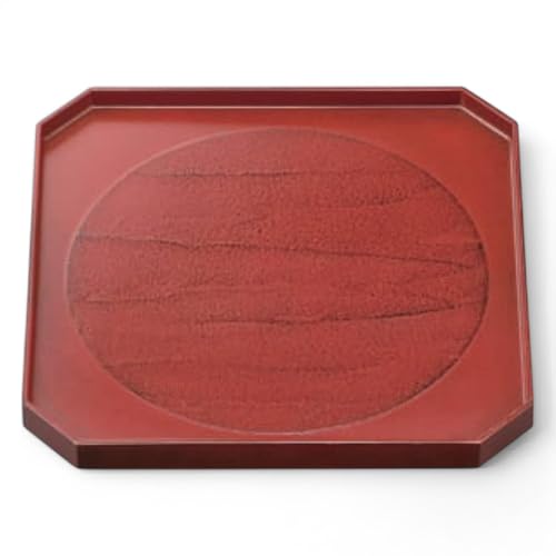 J-kitchens 小物収納 小物 置き 小物入れ 日本製 シンプル 盆 トレー 木製 9寸角隅切 日の丸根来