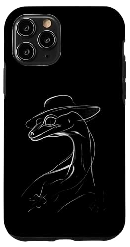 Dapper Lizard Fedora Hat ���C���A�[�g ঒��� �X�}�z�P�[�X iPhone 11 Pro �p