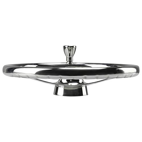 image for NovelBee 3 Spoke Stainless Steel Boat Steering Wheel 13-1/2
