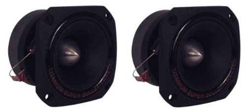 Pyramid 1" Audio Car Tweeter Speaker - Aluminum Die-Cast Frame, 300 Watt Peak, 2K-20Khz Frequency Response, 4 To 8 Ohm, Heavy Duty 30 Oz. Magnet Structure - 1 Tweeter Tw44, Black, One Size #TOP1