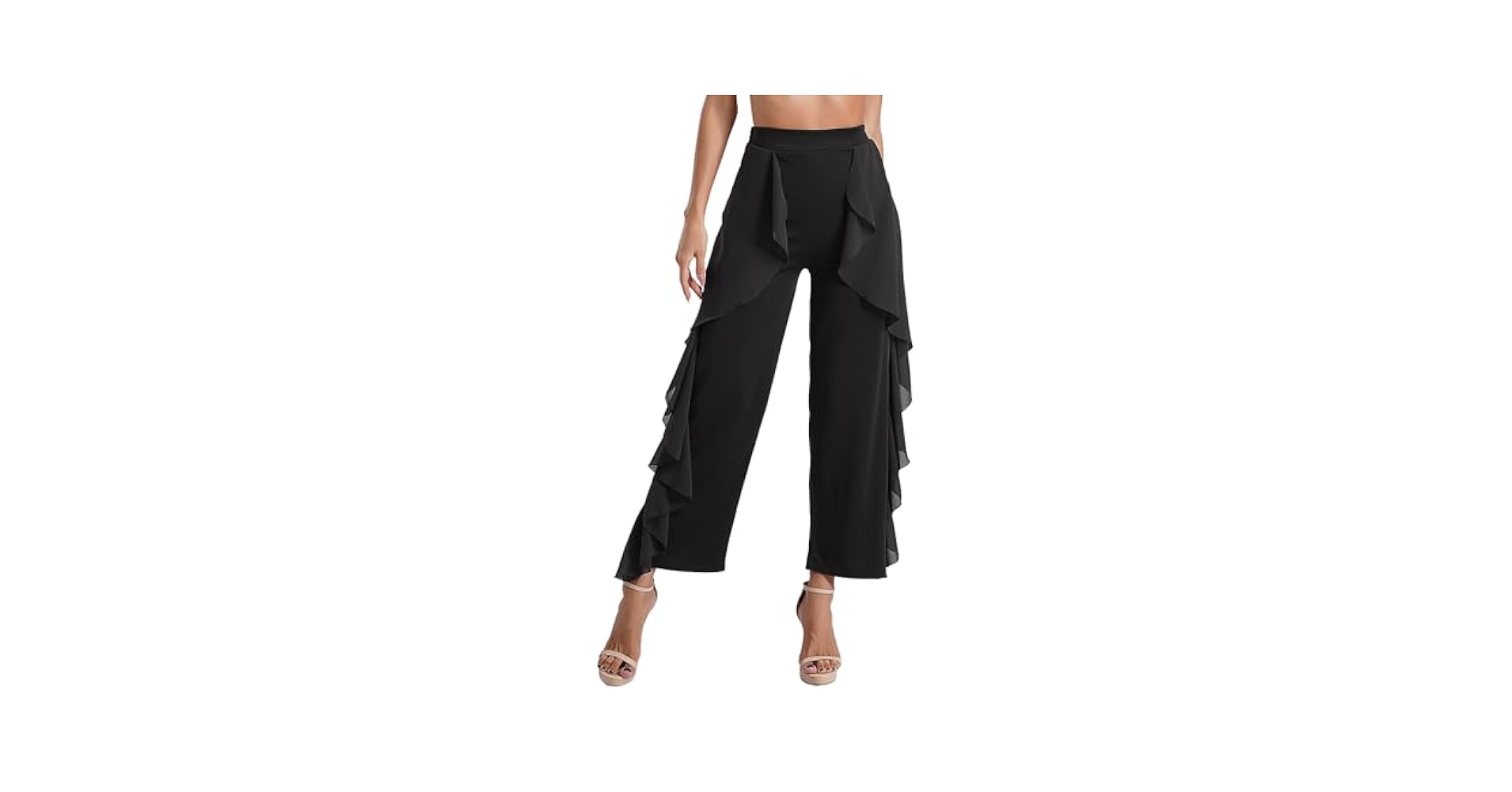 Amazon.com: Sinleey Women's Latin Dance Pants Tango Salsa