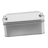 Idéal pour offrir : son bel en fait un idéal pour les ou un contenant créatif pour les collations de fête, contenants rectangulaires argentés, contenants en argenté