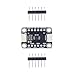4 Way Digital to Analog Converter Module with Onboard EEPROM 0-2.048V 0-4.096V 12 Bit Quad DAC Board MCP4728 with EEPROM for Stemma QT Qwiic, for Electronics Enthusiasts