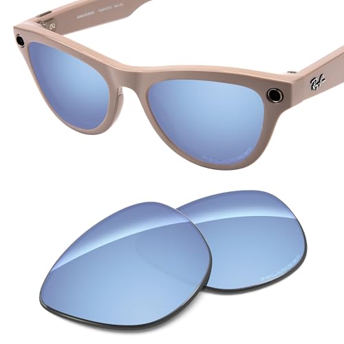 Image of Replacement Lenses Compatible with RayBan Meta Skyler RW4010 52mm AI Glasses, UV Protection, Transition