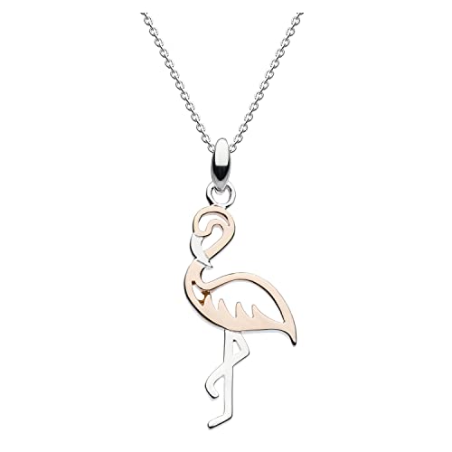 Pendentif flamant rose Dew en or rose pour illuminer vos tenues d'été
