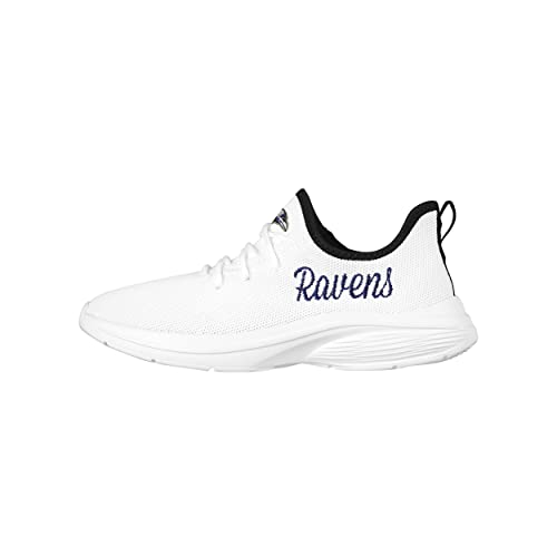 Image of FOCO NFL Womens NFL Team Logo White Athletic Shoes Sneakers