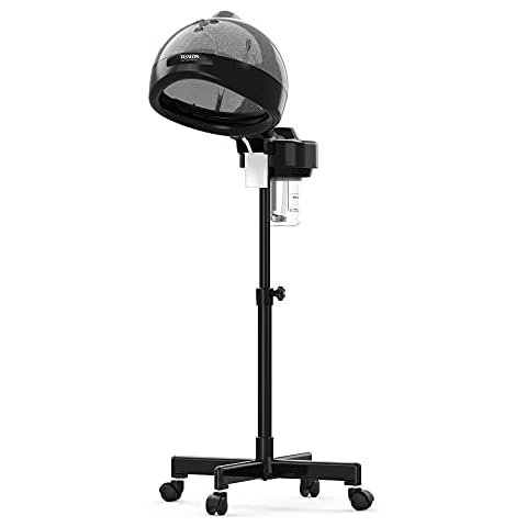 TASALON Standing Hair Steamer for Deep Conditioning - Hooded Steam Cap for Natural, Dyed Hair - Professional Steamer for Hydration, Dry Hair Treatment-Heated Micro Mist Steamer for Spa, Home Use Cover