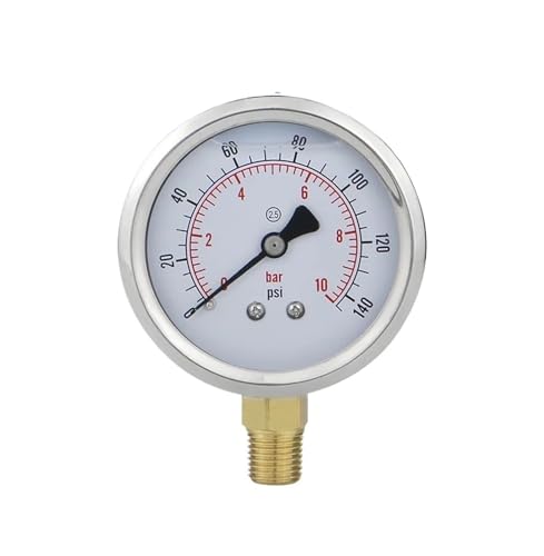 Manomètre 0-20 bar pour résoudre les variations de pression d'eau et huile 63mm