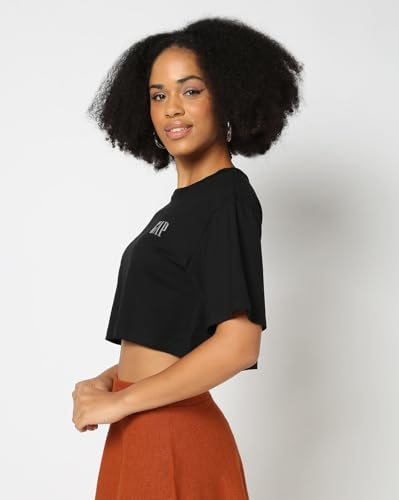 Image of GAP Women Loose Fit Short Sleeves Round Neck T-Shirt
