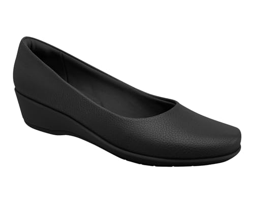 Sapato Feminino Ivone Anabela Preto Piccadilly 143133-267