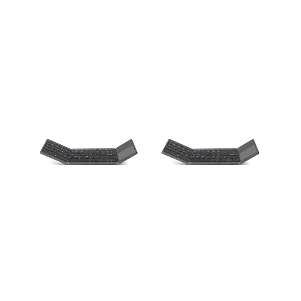 2 set di tastiera da gioco ABS portatile pieghevole ricaricabile 64 tasti Bluetooth compatibile Computer Tablet cellulare tastiera grigio scuro