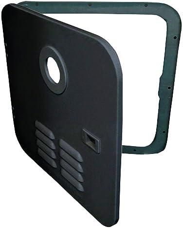 Girard Products Llc RV Water Heater Door Installation Kit - 6-Gallon, Black