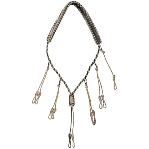 GLORYFIRE Duck Call Lanyard with Removable Drops Secures 5 Call Premium Military Grade Real Nylon Game Call Lanyard Hand Braided Camo 550LB Paracord Goose Calls for Hunting Predator Ducks Dog Whistle Cover