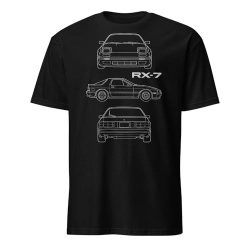 Rotary Engine 2nd Gen RX-7 T-Shirt for JDM Tuner Car