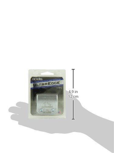 Andis – 64077, Ultra Edge Carbon-Infused Steel Detachable Clipper Blade - Chrome Finish Resists Rust with Extends Edge Life, Compatible All Andis Series - Size 1-1/2, 5/32-Inch Cut Length, Silver - Thumbnail 2