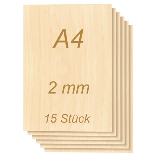 Tocome A42MM15 Linde Sperrholzplatte 15 Stück