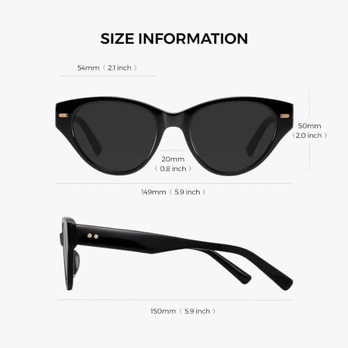 Image of Retro Cat Eye Sunglasses for Women Men UV400 Protection