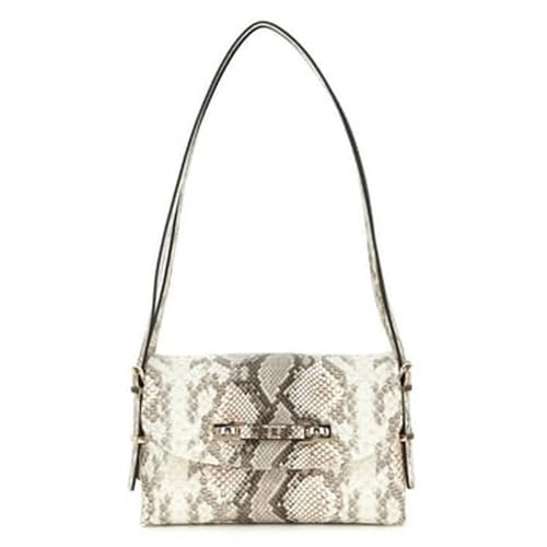 GUESS Bolsa de ombro Lefia com aba, natural, Natural, One Size