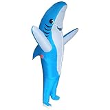 Inflatable Shark Costume Adult - Blow Up Costume Perfect for Halloween Parties, Cosplay Events & Birthday Presents