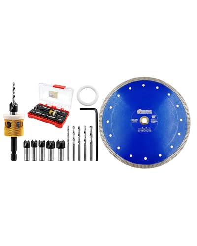 Foret avec Fraisoir Contre pour visser à fleur et lame diamant SHDIATOOL