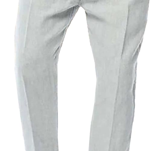 Mens Lightweight Business Linen Trousers Loose Fit Linen Casual Trousers Stretch Dress Pants Slim Fit Pants3