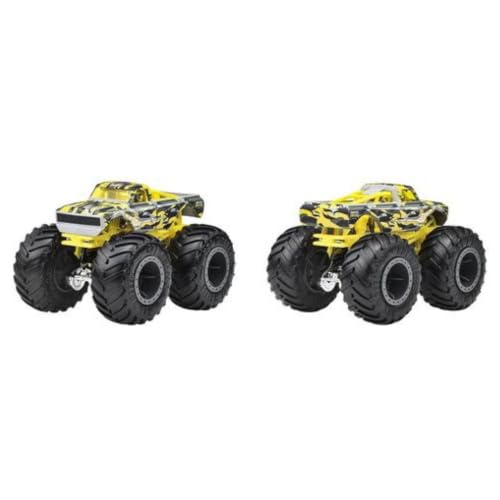 Image of Hot Wheels Monster Trucks The 909 Vs Pure Muscle Demolition Doubles 2026 1:64 Scale 3+ Ages - Multicolor