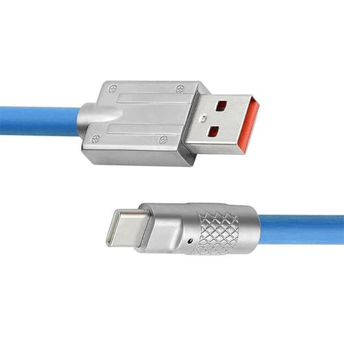 Image of Umake USB-A to Type-C Cable, 100W High-Speed Data Sync, Zinc Alloy Strong Build, Liquid Durable Design, Compatible with Samsung Galaxy S24 Ultra /S24+ /S24 (1 metre)