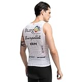SIROKO - Camiseta Interior de Ciclismo sin Mangas - Burgos Burpellet BH BBBH BL Burgos White - S-M - Blanco
