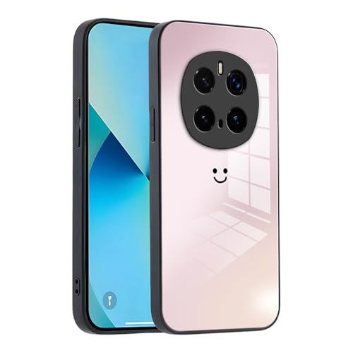 XINYEXIN Funda para Honor Magic 7 Pro Case con Vidrio Degradado, Moda Ultra Delgado Antichoque y Antiarañazos Protectora Carcasa - Rosa