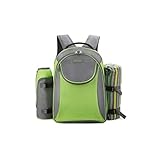 □ Mochila de picnic de moda □ -Esta mochila de picnic parece elegante y puede mantener de manera confiable todas las necesidades de una fiesta de picnic al aire libre, fácil de transportar y sin manos libres.