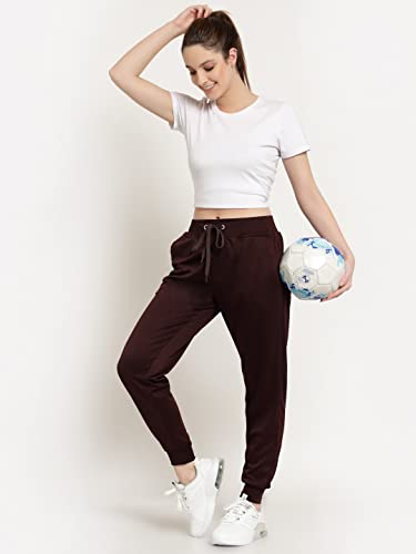 Image of UZARUS Women's Slim Fit Polyester Track Pants