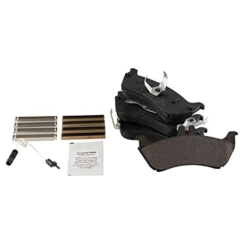 Image of TRQ Rear Brake Pad and Rotor Set Semi Metallic Solid Rotors