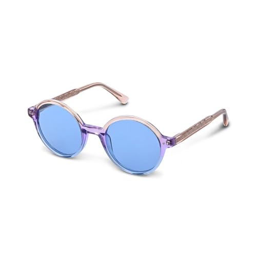 Image of HALDEN inchCOMET inch Series Sunglasses - Italian Sophistication & Japanese Precision in Classic Round Design, 1-Year Warranty